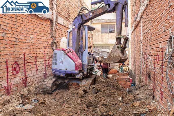 Báo giá chi phí đào đất móng băng trong đào móng nhà