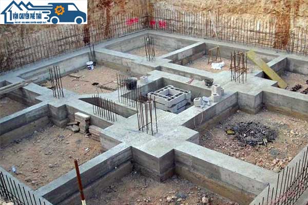Báo giá chi phí đào đất móng băng trong đào móng nhà
