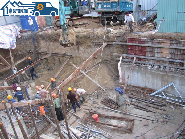Bảng báo giá dịch vụ đào móng nhà và công trình tại huyện Mê Linh