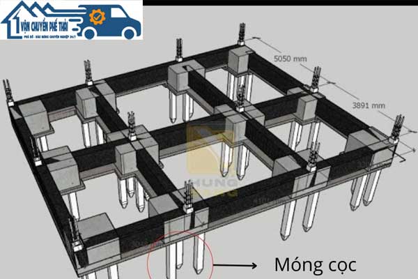 Quy trình làm móng cọc và san lấp hố móng