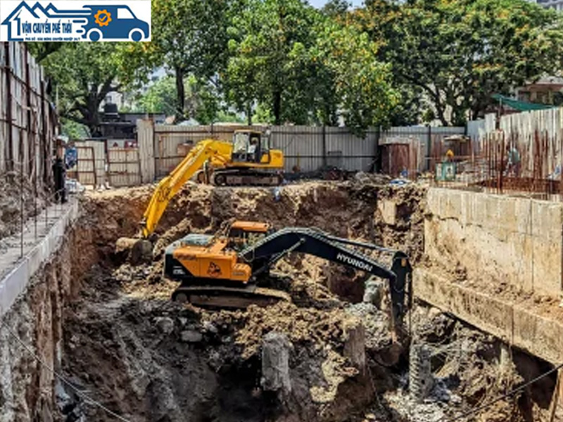 Nhận đào móng nhà và vận chuyển đất thải đi đổ tại các quận: Uy tín, Giá rẻ, Chuyên nghiệp